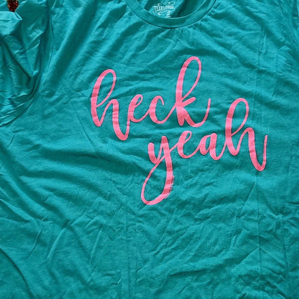 Graphic Tee Size 2XL Turquoise